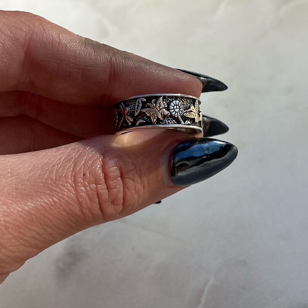 Sterling and 14k Designer Ring